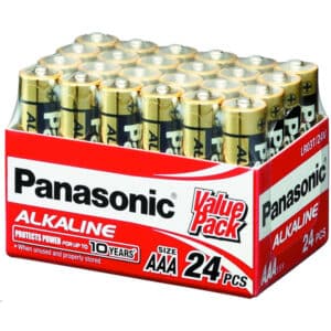 24V AAA Panasonic Alkaline LR03T/24V Battery, 24 Pack