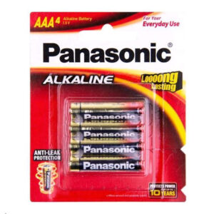 1.5V AAA Panasonic Alkaline LR03T/4B Battery, 4 Pack