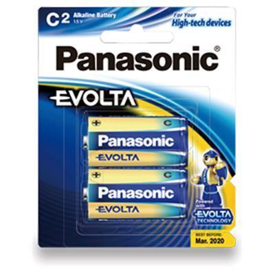 1.5V C Panasonic Evolta LR14EG/2B Battery, 2 Pack