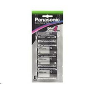 1.5V D Size Panasonic Carbon Zinc Extra Heavy Duty R20NP/4B Battery, 4 Pack