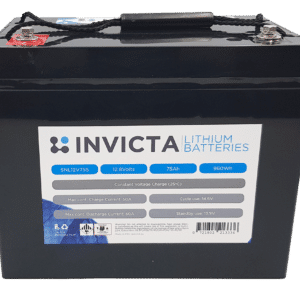 Invicta Lithium Iron Phosphate 12V 75Ah Battery SNL12V75