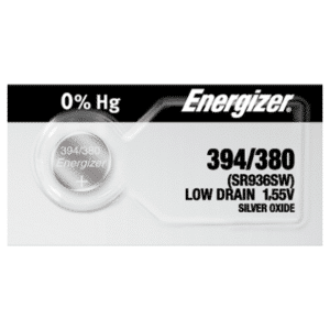 Energizer 394 380 V394 Silver Oxide Button Watch Battery
