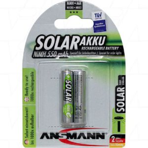 Ansmann 1311-0001 AAA Nickel Metal Hydride Battery 2Pack