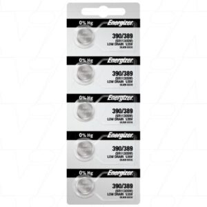 Energizer 390/389TZ Button Silver Oxide Battery 5Pack