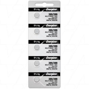 Energizer 395 399TZ Button Silver Oxide Battery 5Pack