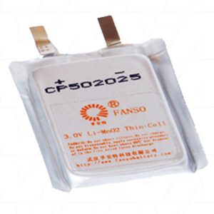 Fanso CP502025 Pouch Lithium Manganese Battery