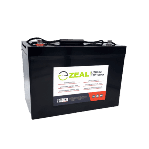 Zeal 12V 100Ah Lithium Iron Phosphate (LiFePO4) Deep Cycle Battery