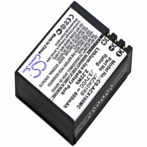ACTIVEON CX Camera Battery 3.7V 600mAh Li-Poly ACX100MC