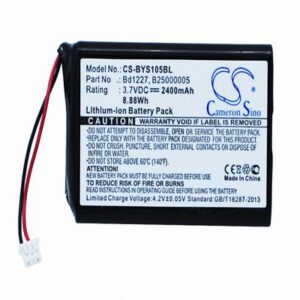 Ingenico / Baracdoe Ingenico / Baracoda RoadRunners Evolution 1D Barcode Data Terminal Battery 3.7V 2400mAh Li-Ion BYS105BL