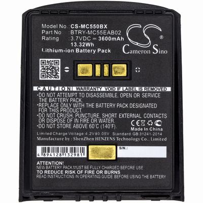 Symbol MC55 Barcode Scanner Battery 3.7V 3600mAh Li-ion MC550BX