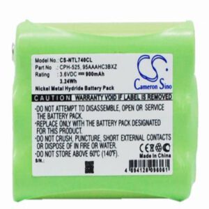 Nortel 81010 Cordless Phone Battery 3.6V 900mAh Nickel Metal Hydride NTL740CL