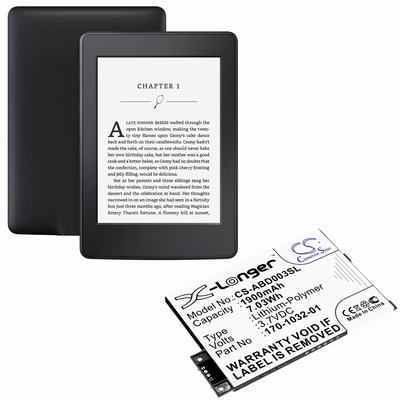 Amazon Kindle 3 eBook Reader Battery 3.7V 1900mAh Li-Polymer ABD003SL