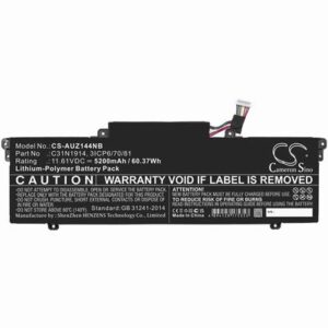 Asus ExpertBook B7 Flip B7402FEA Notebook Laptop Battery 11.61V 5200mAh Li-Poly AUZ144NB