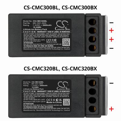 Cavotec M9-1051-3600 EX Crane Remote Control Battery 7.4V 3400mAh Li-ion CMC300BX