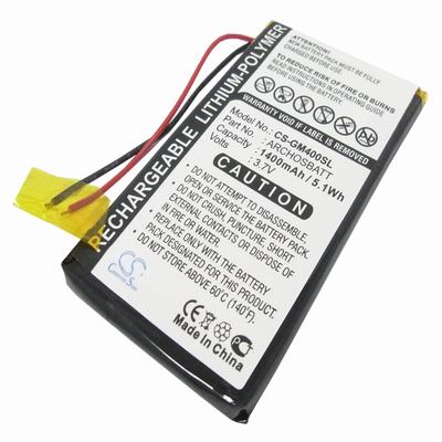 Archos AV402E MP3 MP4 PMP Media Player Battery 3.7V 1400mAh Li-Polymer GM400SL