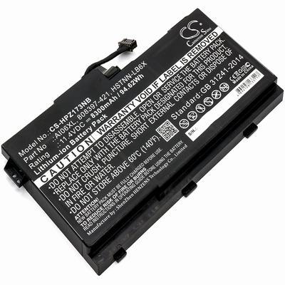 HP ZBook 17 G3 Notebook Laptop Battery 11.4V 8300mAh Li-ion HPZ173NB