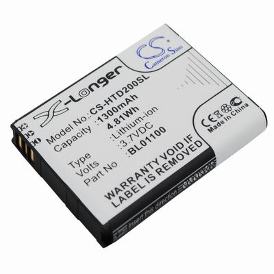 HTC A320E Mobile Phone Battery 3.7V 1300mAh Li-ion HTD200SL