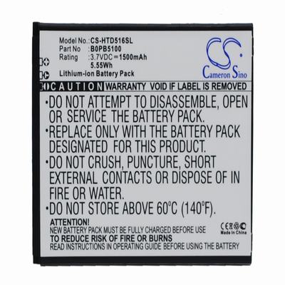 HTC D316 Mobile Phone Battery 3.7V 1500mAh Li-ion HTD516SL