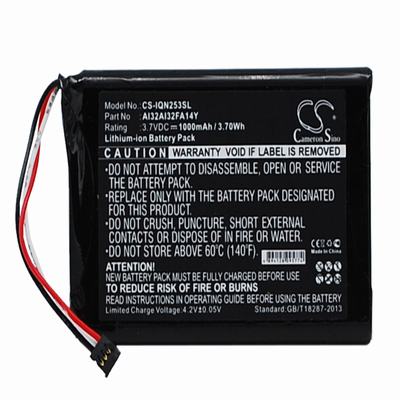 Garmin 010-01187-01 GPS Battery 3.7V 1000mAh Li-ion IQN253SL