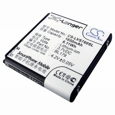 Lenovo A288t Pocket PC & PDA Battery 3.7V 1650mAh Li-Ion LVS760SL