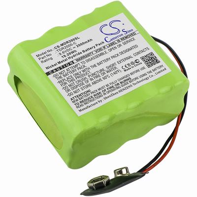 Megger TDR2000/2R echometer Time Clock Battery 9.6V 2000mAh Ni-MH MDR200SL