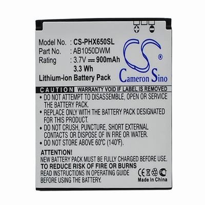 Philips Xenium X510 Mobile Phone Battery 3.7V 900mAh Li-ion PHX650SL