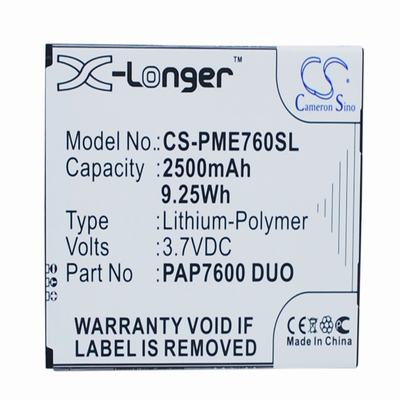 Prestigio MultiPhone 7600 Duo Mobile Phone Battery 3.7V 2500mAh Li-Polymer PME760SL