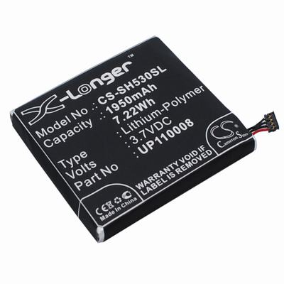 Sharp SH530U Mobile Phone Battery 3.7V 1950mAh Li-Polymer SH530SL