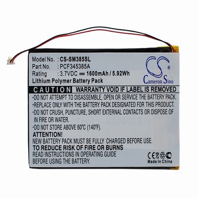 Samsung Napster MP3 player MP3 MP4 PMP Media Player Battery 3.7V 1600mAh Li-Polymer SM385SL
