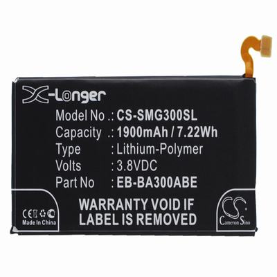 Samsung Galaxy A3 Mobile Phone Battery 3.8V 1900mAh Li-Polymer SMG300SL