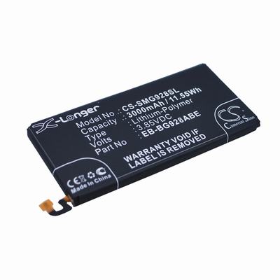 Samsung Galaxy S6 Edge Mobile Phone Battery 3.85V 3000mAh Li-Polymer SMG928SL