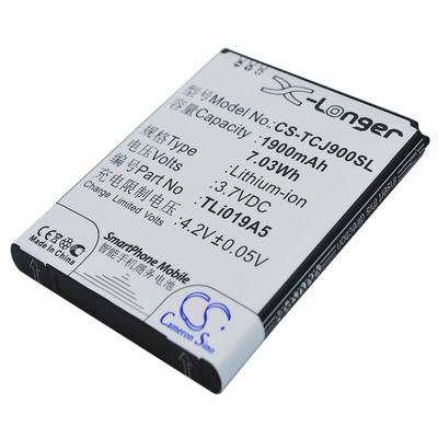 TCL J900C Mobile Phone Battery 3.7V 1900mAh Li-ion TCJ900SL