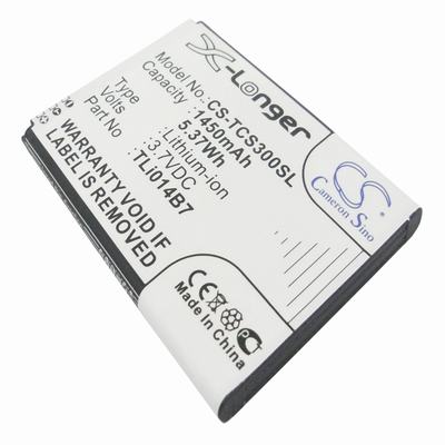 TCL S300T Mobile Phone Battery 3.7V 1450mAh Li-ion TCS300SL