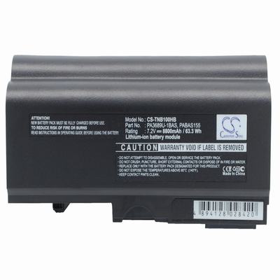 Toshiba Laptop Notebook Battery 7.2V 8800mAh Li-Ion TNB100HB
