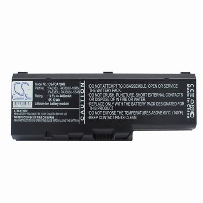 Toshiba Satellite A70 Laptop Notebook Battery 14.8V 4400mAh Li-Ion TOA70NB