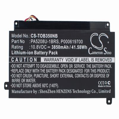 Toshiba Chromebook CB35 Laptop Notebook Battery 10.8V 3850mAh Li-Polymer TOB350NB