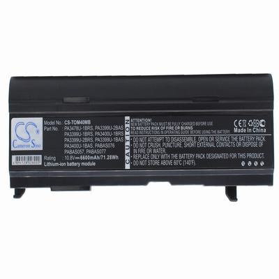 Toshiba Tecra S2 Laptop Notebook Battery 10.8V 6600mAh Li-Ion TOM40MB