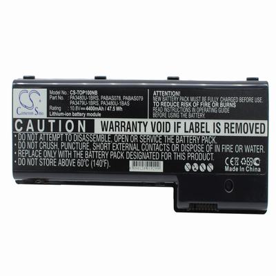 Toshiba Satellite P100 series Laptop Notebook Battery 10.8V 4400mAh Li-Ion TOP100NB