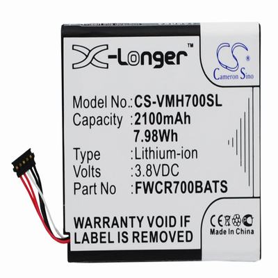 Franklin Wireless MHS800L Hotspot Battery 3.8V 2100mAh Li-ion VMH700SL