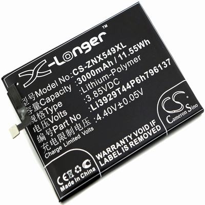ZTE Nubia Z11 Mini S Mobile SmartPhone Battery 3.85V 3000mAh Li-Poly ZNX549XL