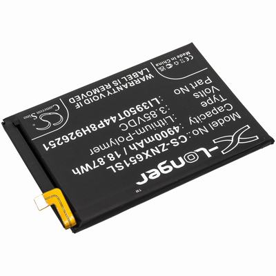 ZTE Nubia Play Mobile SmartPhone Battery 3.85V 4900mAh Li-Poly ZNX651SL