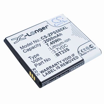 ZOPO ZP580 Mobile Phone Battery 3.7V 2000mAh Li-ion ZPS580XL