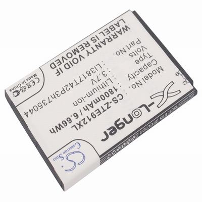ZTE N9120 Mobile Phone Battery 3.7V 1800mAh Li-ion ZTE912XL