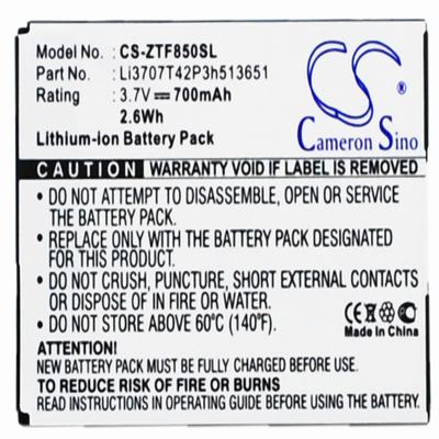 ZTE F252 Mobile Phone Battery 3.7V 700mAh Li-ion ZTF850SL
