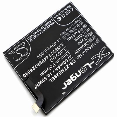 ZTE Nubia Z11 mini Mobile SmartPhone Battery 3.85V 2750mAh Li-Poly ZTN529SL