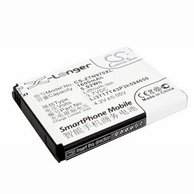 ZTE V790 Mobile Phone Battery 3.7V 1600mAh Li-ion ZTN970XL