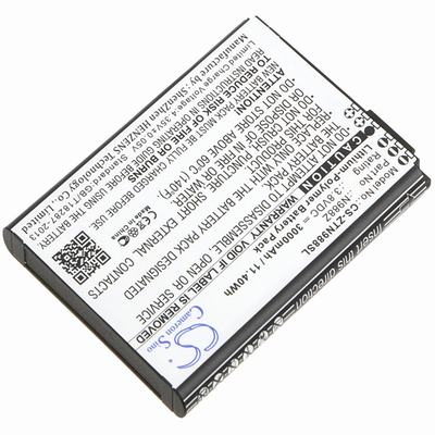 ZTE N988Z Mobile SmartPhone Battery 3.8V 3000mAh Li-Poly ZTN988SL