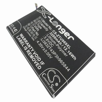 ZTE Grand Memo Mobile Phone Battery 3.8V 3200mAh Li-Polymer ZTU969XL