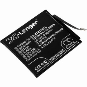 ZTE Nubia Z18 mini Dual SIM Mobile SmartPhone Battery 3.85V 3350mAh Li-Poly ZTZ180SL