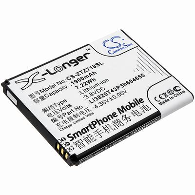 ZTE Jasper Mobile SmartPhone Battery 3.8V 1900mAh Li-ion ZTZ718SL
